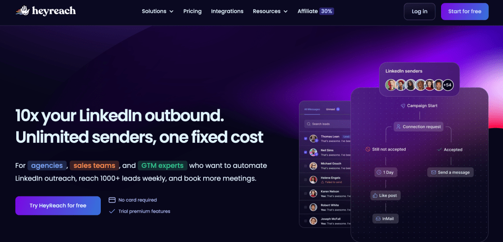 HeyReach LinkedIn Automation